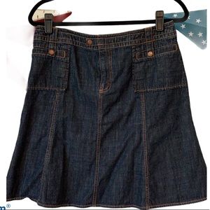 VINTAGE SIGRID OLSEN Blue Jean Mini-Skirt - EUC